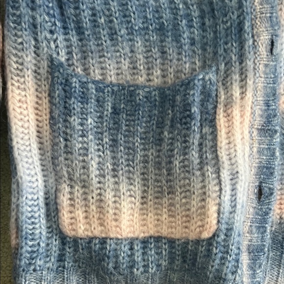 Love and Lemons Blush Purple Multicolor Cardigan Sweater Pockets Wool blend - Picture 4 of 5